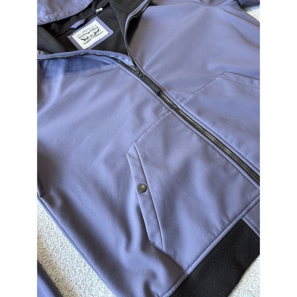 Men's Levi's Soft Shell Sherpa Lined Hooded Jacket Purple Extra Large - Picture 3 of 9